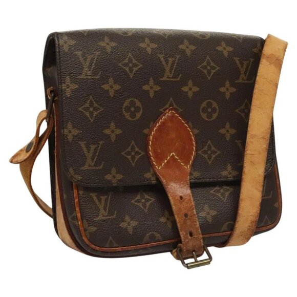 LOUIS VUITTON Monogram Cartouchiere MM Shoulder Bag